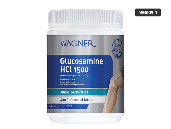Wagner Glucosamine HCL 1500 400 Tablets - Supports joint health, and flexibility.